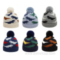 children knitted hats wih fleece lining